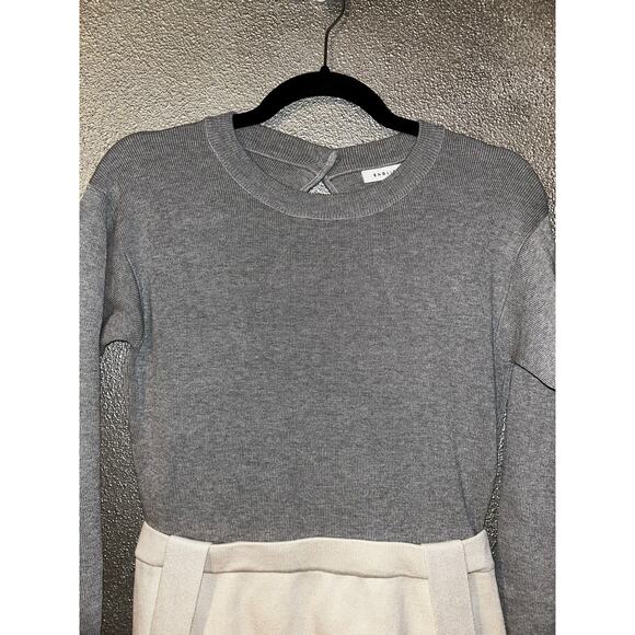 English Factory Academia Preppy Baddie Artsy Gray Open Back Suspender Dress - Picture 2 of 14